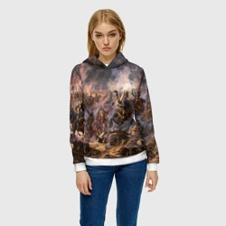 Женская толстовка 3D 1812 война - поле битвы с Наполеоном: войска армии Российской Империи - фото 2