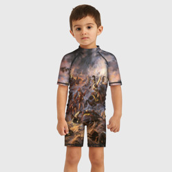 Детский купальный костюм 3D 1812 война - поле битвы с Наполеоном: войска армии Российской Империи - фото 2