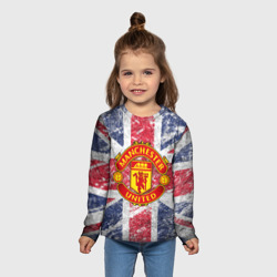 Детский лонгслив 3D British Manchester United - фото 2