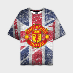 Мужская футболка oversize 3D British Manchester United