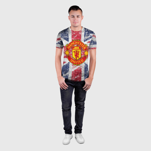 Мужская футболка 3D Slim British Manchester United, цвет 3D печать - фото 4