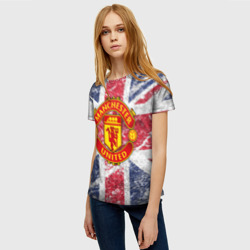Женская футболка 3D British Manchester United - фото 2