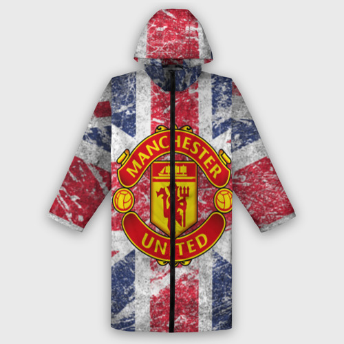 Мужской дождевик 3D British Manchester United, цвет белый