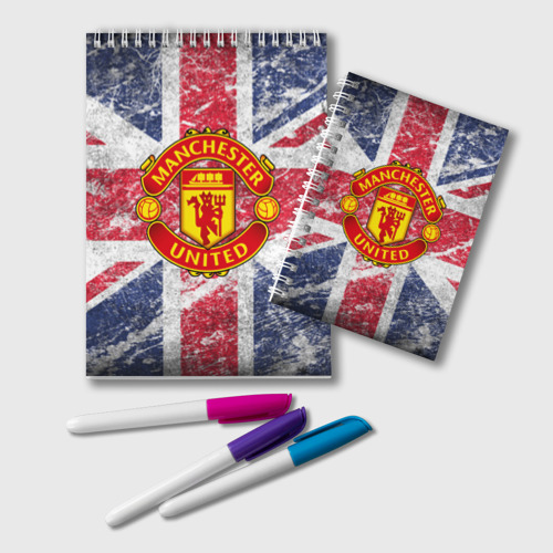 Блокнот British Manchester United, цвет белый