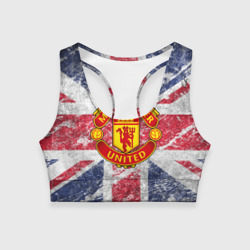 Женский спортивный топ 3D British Manchester United