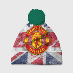 Шапка 3D c помпоном British Manchester United