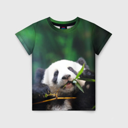 Детская футболка 3D Панда на ветке
