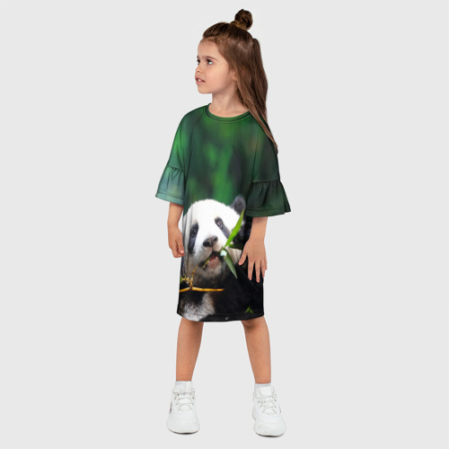 Детское платье 3D Панда на ветке - фото 3