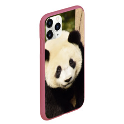 Чехол для iPhone 11 Pro Max матовый Панда на дереве - фото 2