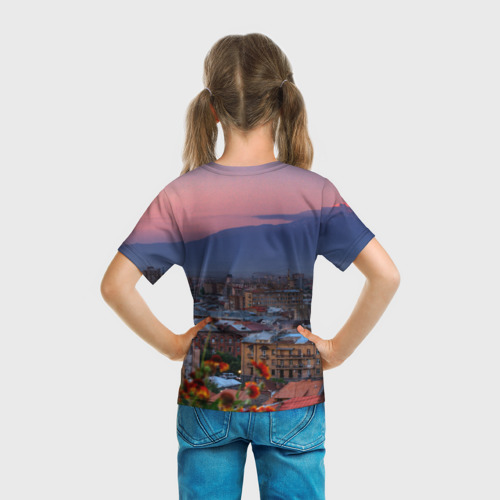 Детская футболка 3D с принтом Армения, вид сзади #2
