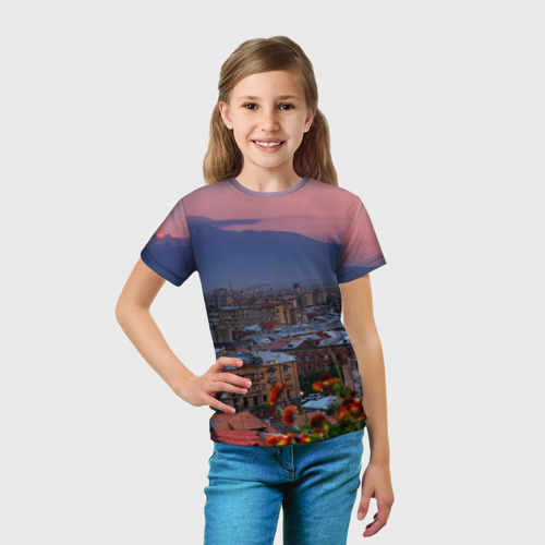 Детская футболка 3D с принтом Армения, вид сбоку #3