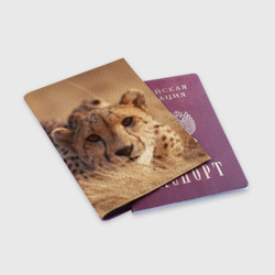 Обложка для паспорта матовая кожа Гепард - фото 2