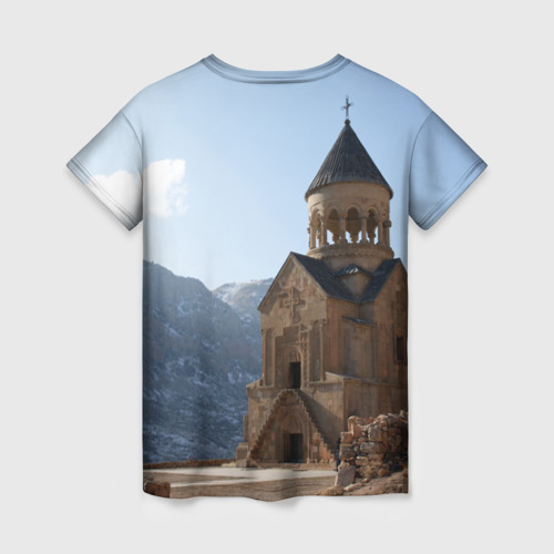 Женская футболка 3D Монастырь Нораванк - фото 2
