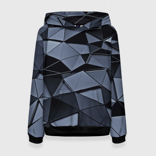 Женская толстовка 3D Abstract Gray Фото 01 Женская толстовка 3D Abstract Gray Фото 01