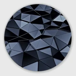 Круглый коврик для мышки Abstract Gray