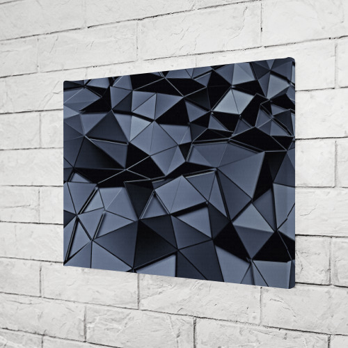 Холст прямоугольный Abstract Gray, цвет 3D печать - фото 3
