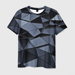 Мужская футболка 3D Abstract Gray
