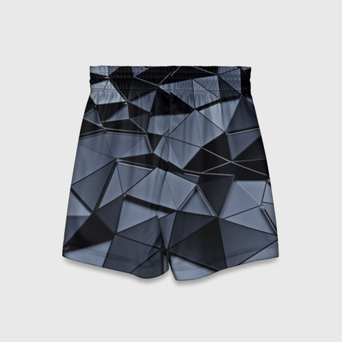 Детские спортивные шорты 3D Abstract Gray, цвет 3D печать - фото 2