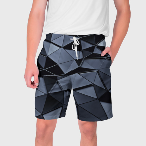 Мужские шорты 3D Abstract Gray Фото 01 Мужские шорты 3D Abstract Gray Фото 01