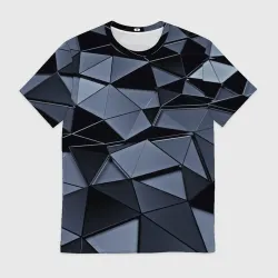 Мужская футболка 3D Abstract Gray