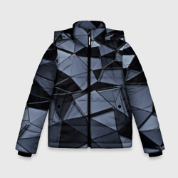 Зимняя куртка для мальчиков 3D Abstract Gray