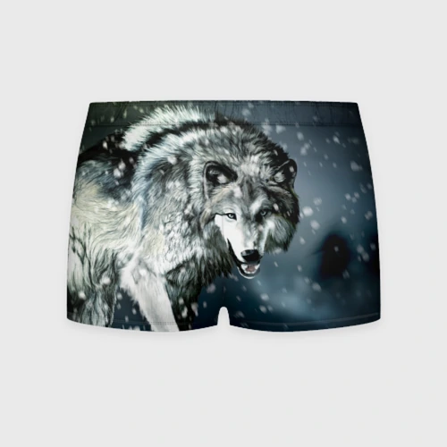 Трусы с рисунком волка
