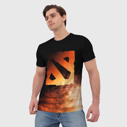 Мужская футболка 3D с принтом Dota 2, фото на моделе #1
