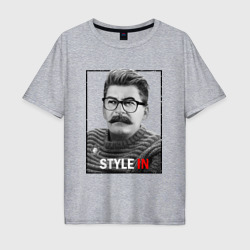Мужская футболка хлопок Oversize Style in