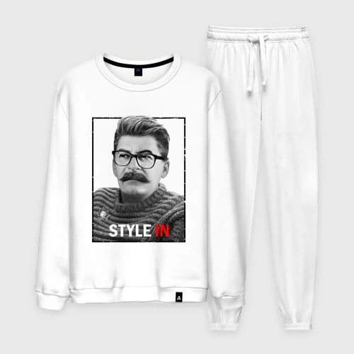 Мужской костюм хлопок Style in