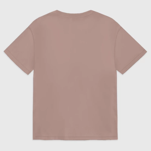 Женская футболка хлопок Oversize с принтом Style in, вид сзади #1