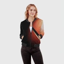 Женский бомбер 3D Баскетбольный мяч - фото 2