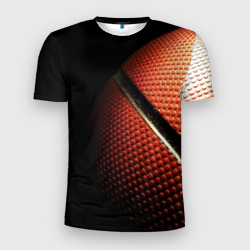 Мужская футболка 3D Slim Баскетбольный мяч