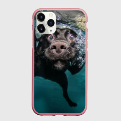 Чехол для iPhone 11 Pro Max матовый Пес дайвер
