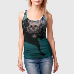 Женская майка 3D Пес дайвер - фото 2