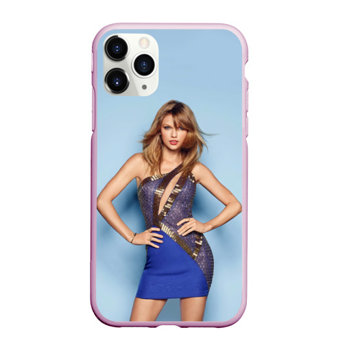 Чехол для iPhone 11 Pro Max матовый Taylor Swift, цвет розовый