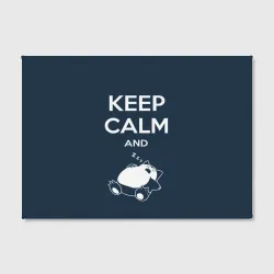 Холст прямоугольный Keep calm and zzz - фото 2