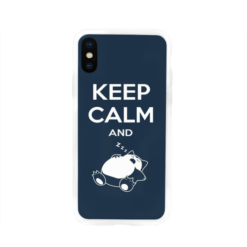 Чехол для Apple iPhone X силиконовый глянцевый Keep calm and zzz Фото 01 Чехол для Apple iPhone X силиконовый глянцевый Keep calm and zzz Фото 01