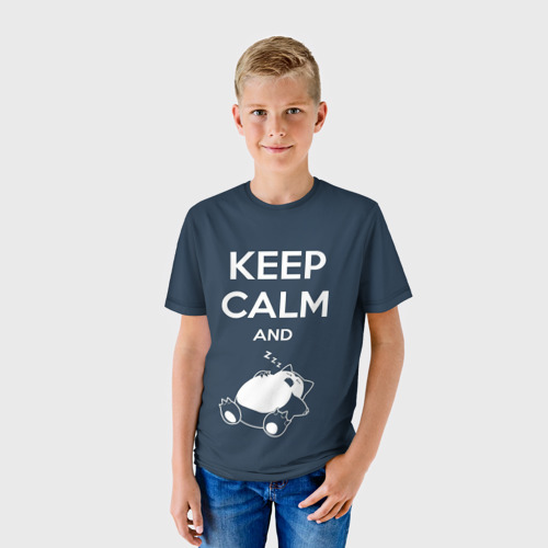 Детская футболка 3D Keep calm and zzz Фото 01 Детская футболка 3D Keep calm and zzz Фото 01