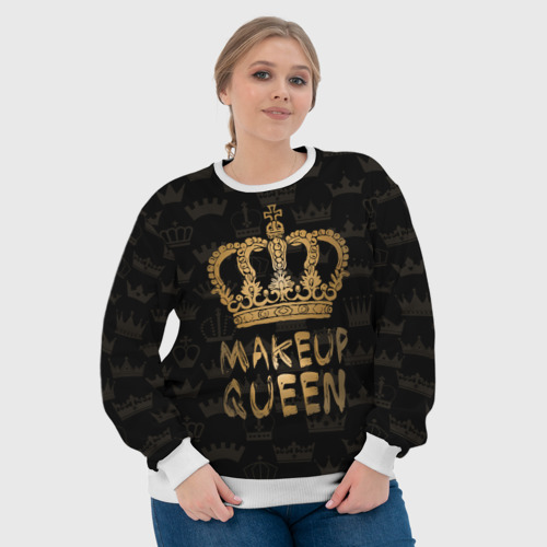 Женский свитшот 3D Makeup Queen - фото 6