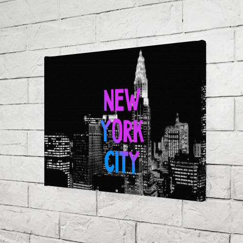 Холст прямоугольный Нью-Йорк, цвет 3D печать - фото 3