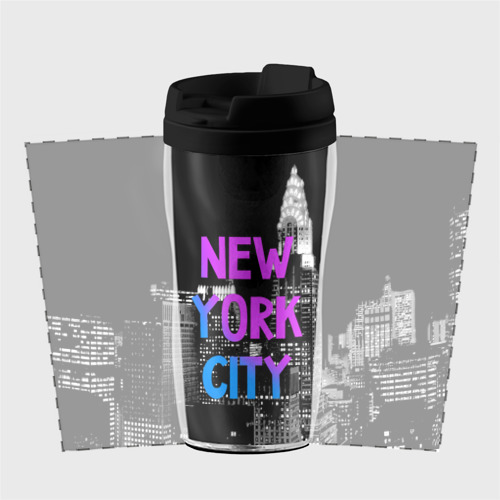 Термокружка-непроливайка Нью-Йорк, цвет черный - фото 2