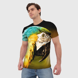 Мужская футболка 3D Попугай - фото 2
