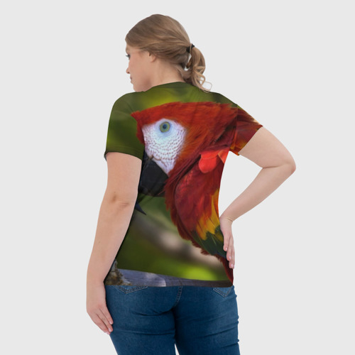 Женская футболка 3D Попугайчик, цвет 3D печать - фото 7