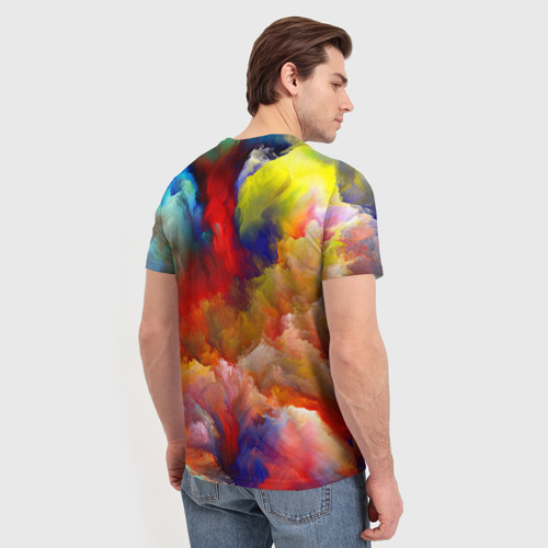 Мужская футболка 3D Цвета, цвет 3D печать - фото 4