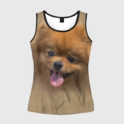 Женская майка 3D Шпиц