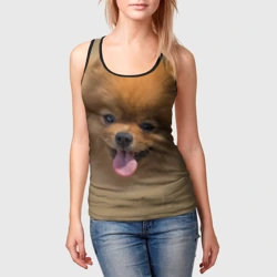 Женская майка 3D Шпиц - фото 2