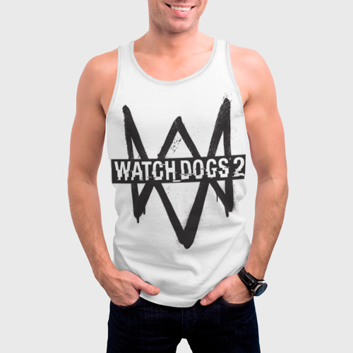 Мужская майка 3D Watch Dogs 2 - фото 3