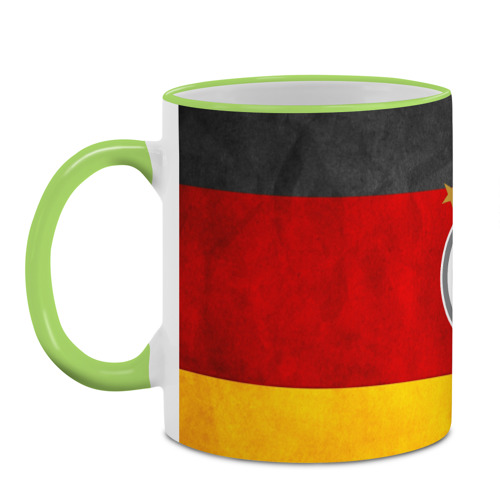 Кружка с полной запечаткой Сборная Германии, цвет Кант светло-зеленый - фото 2