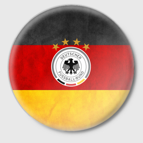 Значок с принтом Сборная Германии, вид спереди №1