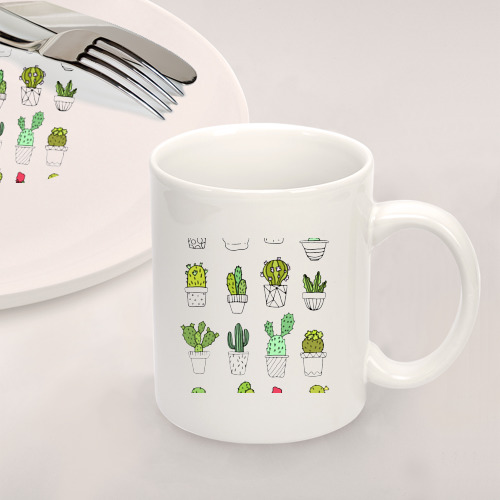Набор: тарелка + кружка Cactus - фото 2